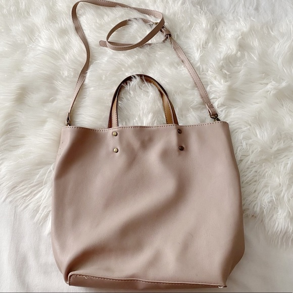 Taupe • Vegan Shoulder Bag - Picture 1 of 8